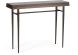 Wick Console Table (Dark Smoke with Brown Top)