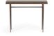 Wick Console Table (Dark Smoke with Brown Top)