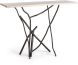 Brindille Console Table (Dark Smoke with Natural Wood Top)