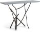 Brindille Console Table (Dark Smoke with Grey Wood Top)