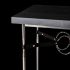 Equus Wood Top Side Table (Sterling with Grey Wood Top)