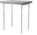 Senza Side Table (Sterling with Grey Wood Top)