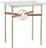 Equus Side Table (Soft Gold & Glass Top)