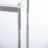 Senza Console Table (Sterling & Glass Top)