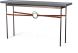 Equus Wood Top Console Table (Dark Smoke with Grey Wood Top)