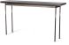 Senza Console Table (Dark Smoke with Brown Wood Top)