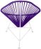 Acapulco Chair (Purple Weave on White Frame)