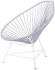 Acapulco Chair (Clear Weave on White Frame)