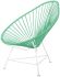 Acapulco Chair (Mint Weave on White Frame)