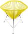 Acapulco Chair (Yellow Weave on Chrome Frame)