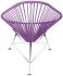 Acapulco Chair (Orchid Weave on Chrome Frame)