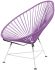 Acapulco Chair (Orchid Weave on Chrome Frame)