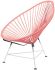 Acapulco Chair (Coral Weave on Chrome Frame)