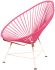 Acapulco Chair (Pink Weave on Copper Frame)