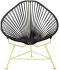 Acapulco Chair (Black Weave on Yellow Frame)