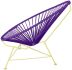 Acapulco Chair (Purple Weave on Yellow Frame)