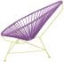 Acapulco Chair (Orchid Weave on Yellow Frame)
