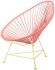 Acapulco Chair (Coral Weave on Yellow Frame)