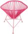 Acapulco Chair (Pink Weave on Coral Frame)