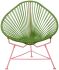 Acapulco Chair (Cactus Weave on Coral Frame)