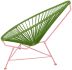 Acapulco Chair (Cactus Weave on Coral Frame)