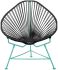 Acapulco Chair (Black Weave on Mint Frame)
