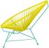 Acapulco Chair (Yellow Weave on Mint Frame)