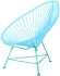 Acapulco Chair (Blue Weave on Mint Frame)