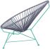 Acapulco Chair (Grey Weave on Mint Frame)