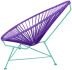 Acapulco chair (Purple Weave on Mint Frame)