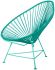 Acapulco Chair (Turquoise Weave on Mint Frame)
