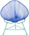 Acapulco Chair (Deep Blue Weave on Mint Frame)