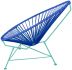 Acapulco Chair (Deep Blue Weave on Mint Frame)
