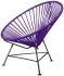 Innit Chair (Purple Weave on Black Frame)