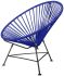 Innit Chair (Deep Blue Weave on Black Frame)