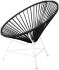 Innit Chair (Black Weave on White Frame)