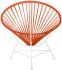 Innit Chair (Orange Weave on White Frame)