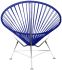 Innit Chair (Deep Blue Weave on Chrome Frame)