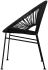 Concha Chair (Black Weave on Black Frame)