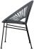 Concha Chair (Grey Weave on Black Frame)