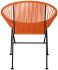 Concha Chair (Orange Weave on Black Frame)