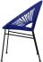 Concha Chair (Deep Blue Weave on Black Frame)
