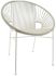 Concha Chair (White Weave on White Frame)