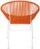 Concha Chair (Orange Weave on White Frame)