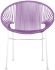 Concha Chair (Orchid Weave on White Frame)