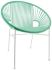 Concha Chair (Mint Weave on White Frame)
