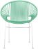 Concha Chair (Mint Weave on White Frame)