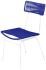 Concha Chair (Deep Blue Weave on White Frame)