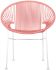 Concha Chair (Coral Weave on White Frame)