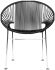 Concha Chair (Black Weave on Chrome Frame)